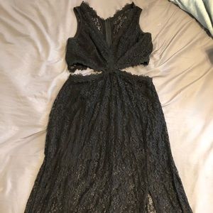 Black lace dress